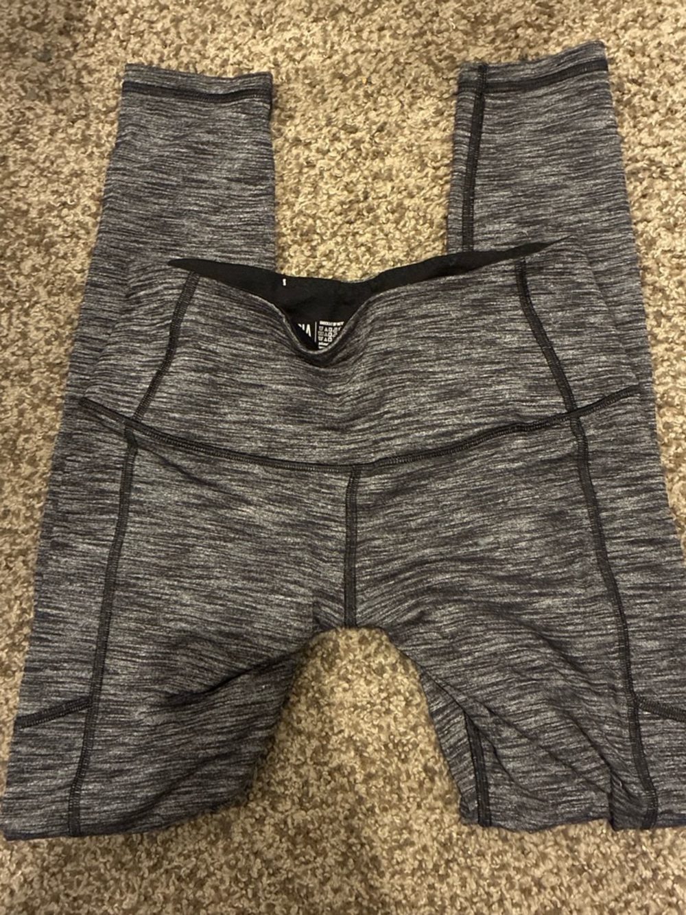 Victoria's Secret Gray Space-Dye Workout Leggings